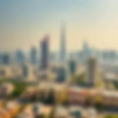 Dubai's Dynamic Real Estate Landscape An overview of Dubai's skyline with residential areas