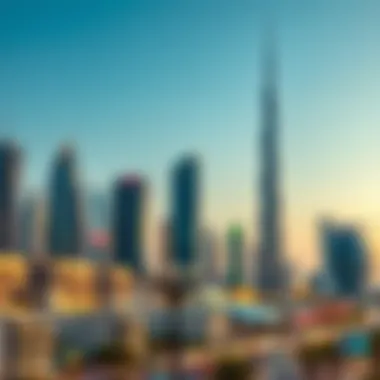 Dubai's Modern Architectural Marvels Stunning skyline of Dubai showcasing modern architecture
