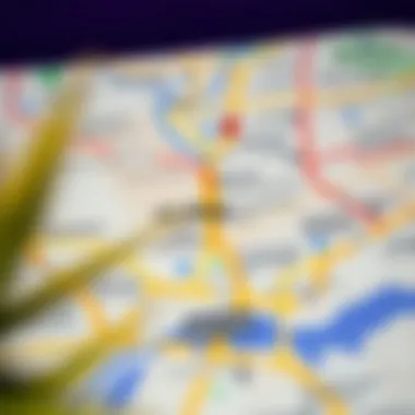 Detailed Map of Al Karama's Postal Code Map of Dubai with Al Karama highlighted to show its location and postal code