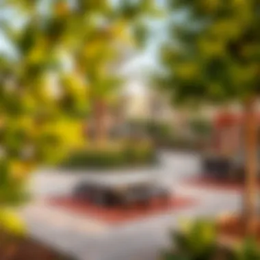 Community park and amenities in Hor Al Anz