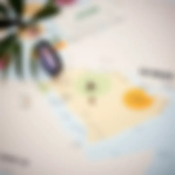 Map highlighting visa-free countries for Emirates ID holders