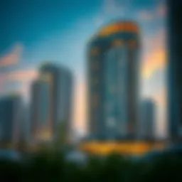 Architectural view of West Avenue Tower