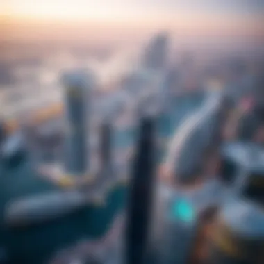 Breathtaking Views from West Avenue Tower Panoramic view from West Avenue Tower overlooking Dubai Marina