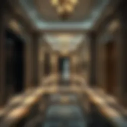 Luxurious hallway of Zabeel Saray Royal Residences